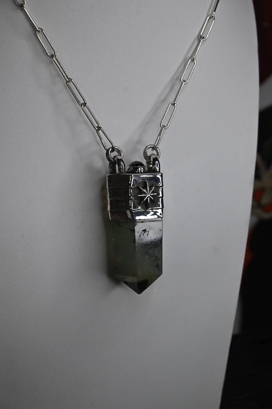 Prehnite Tower Necklace