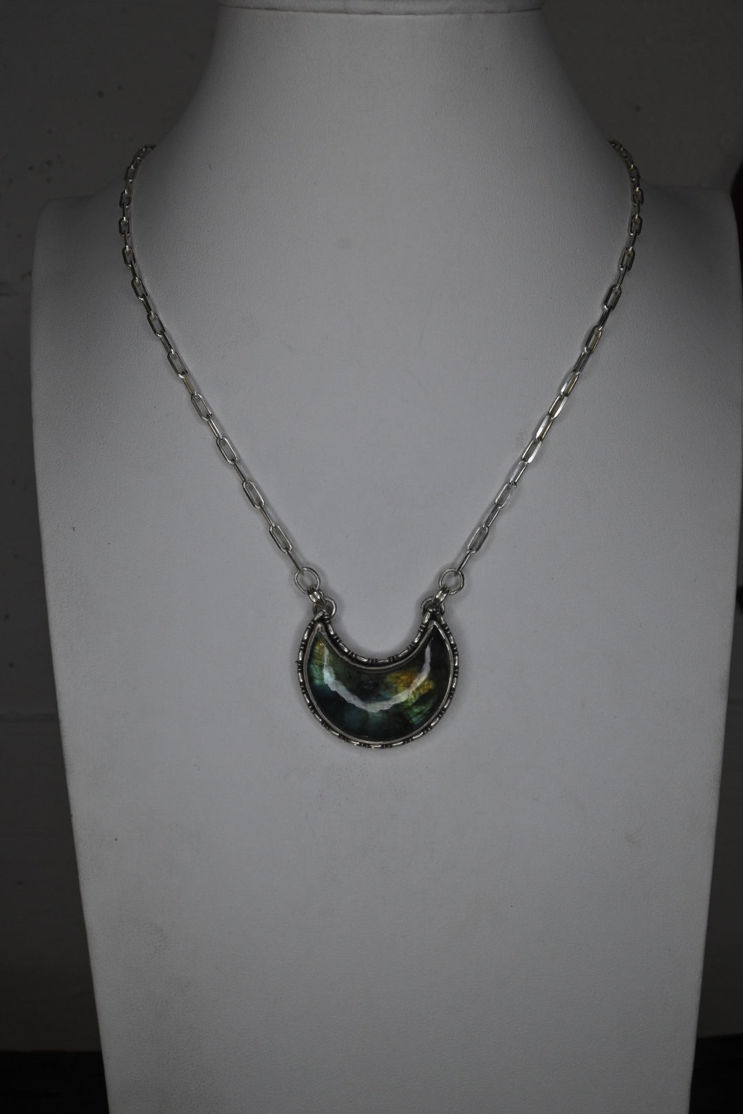 Labradorite Moon Necklace