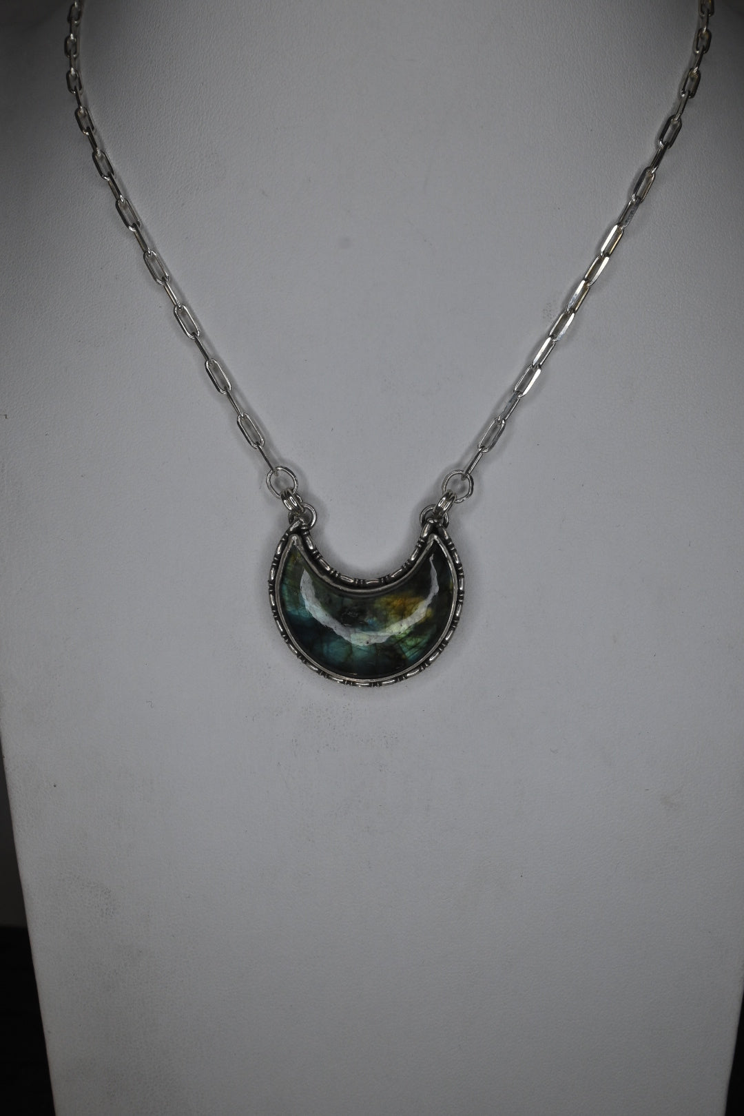 Labradorite Moon Necklace