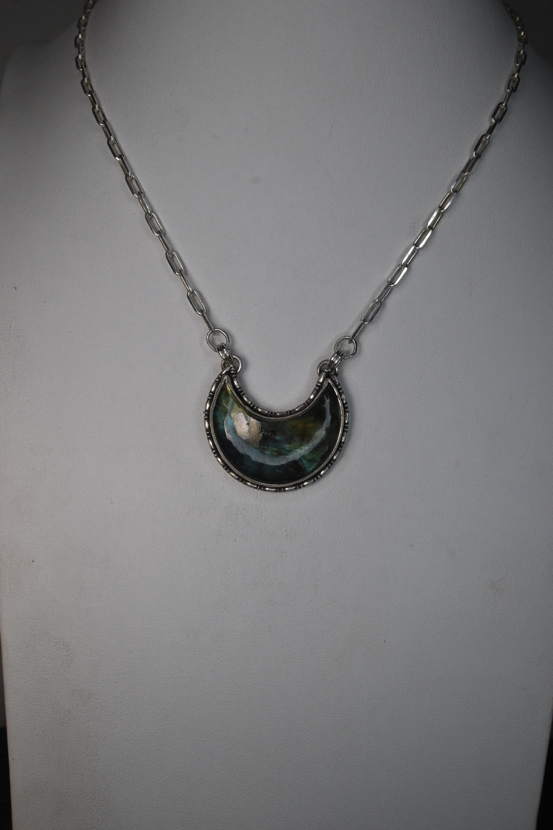 Labradorite Moon Necklace