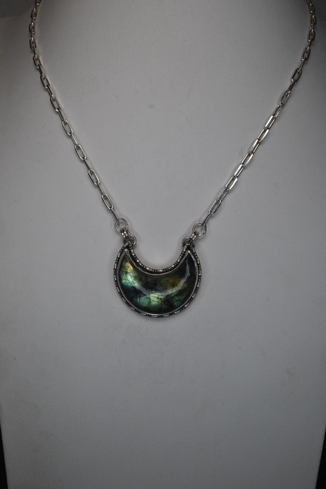 Labradorite Moon Necklace