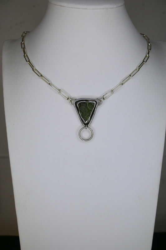 Moldavite 'o-ring' Necklace