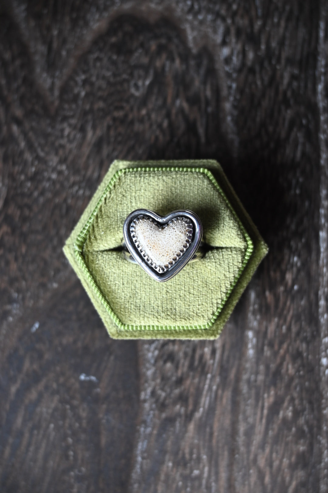 Heart Shaped Bone Ring