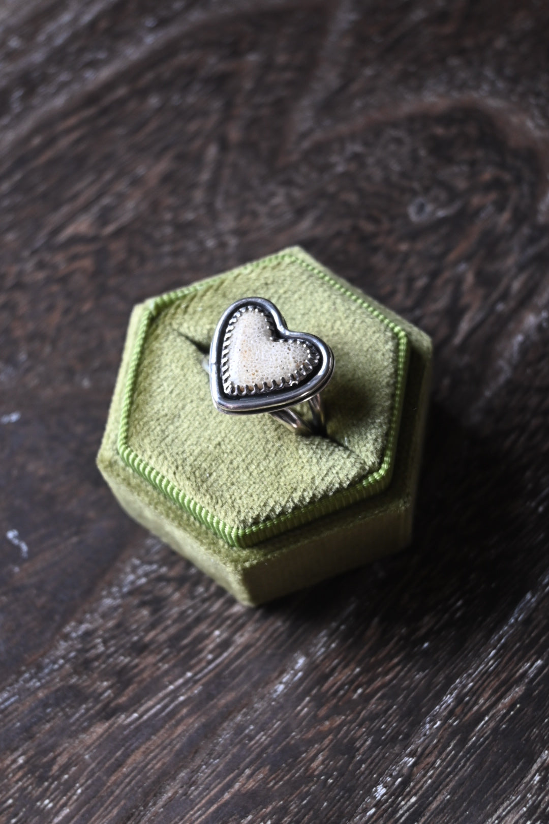 Heart Shaped Bone Ring