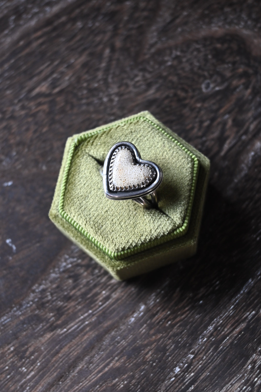 Heart Shaped Bone Ring