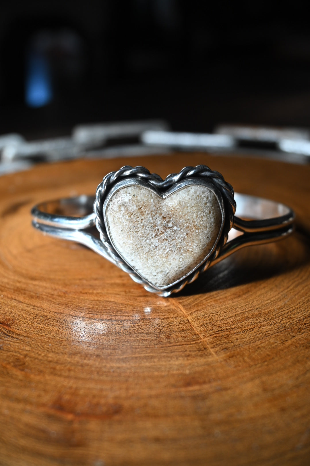 Heart Shaped Bone Bracelet