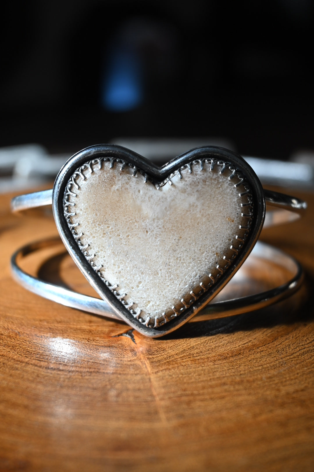 Heart Shaped Bone Bracelet