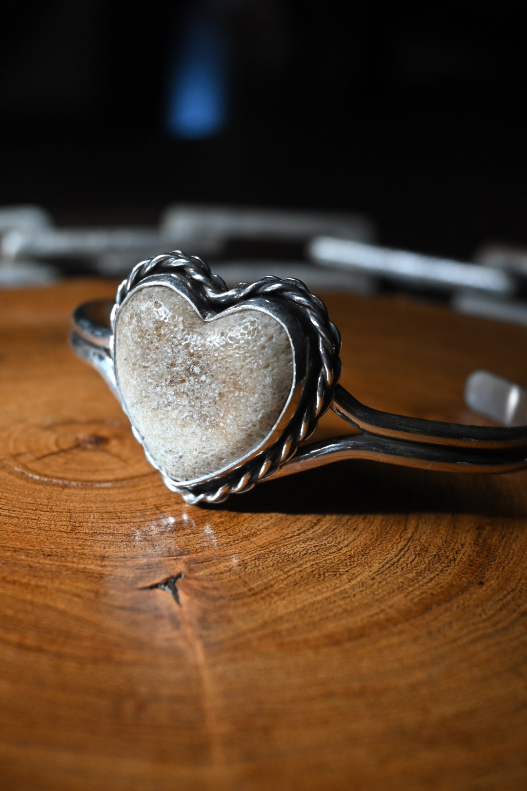 Heart Shaped Bone Bracelet