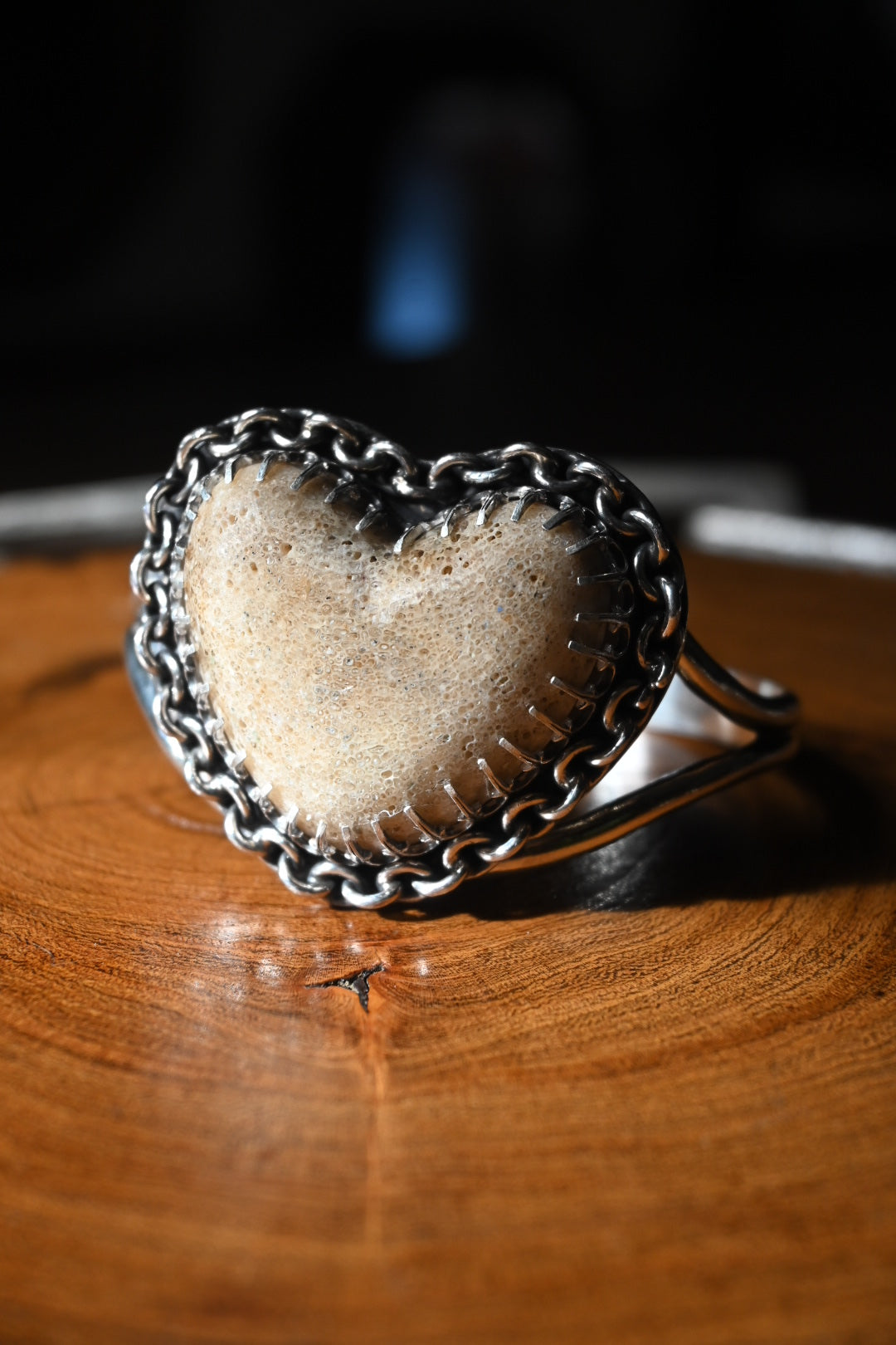 Heart Shaped Bone Bracelet