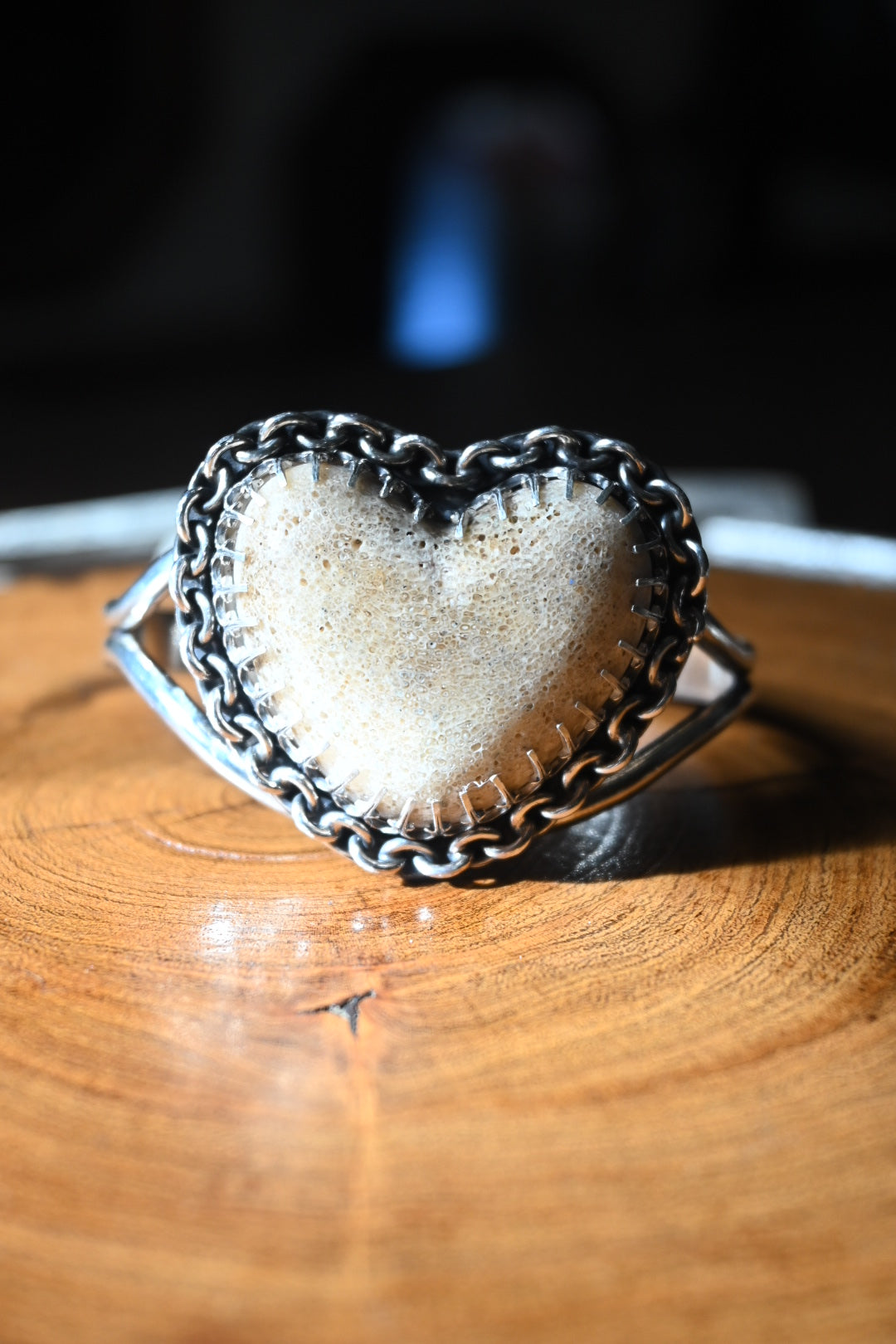 Heart Shaped Bone Bracelet