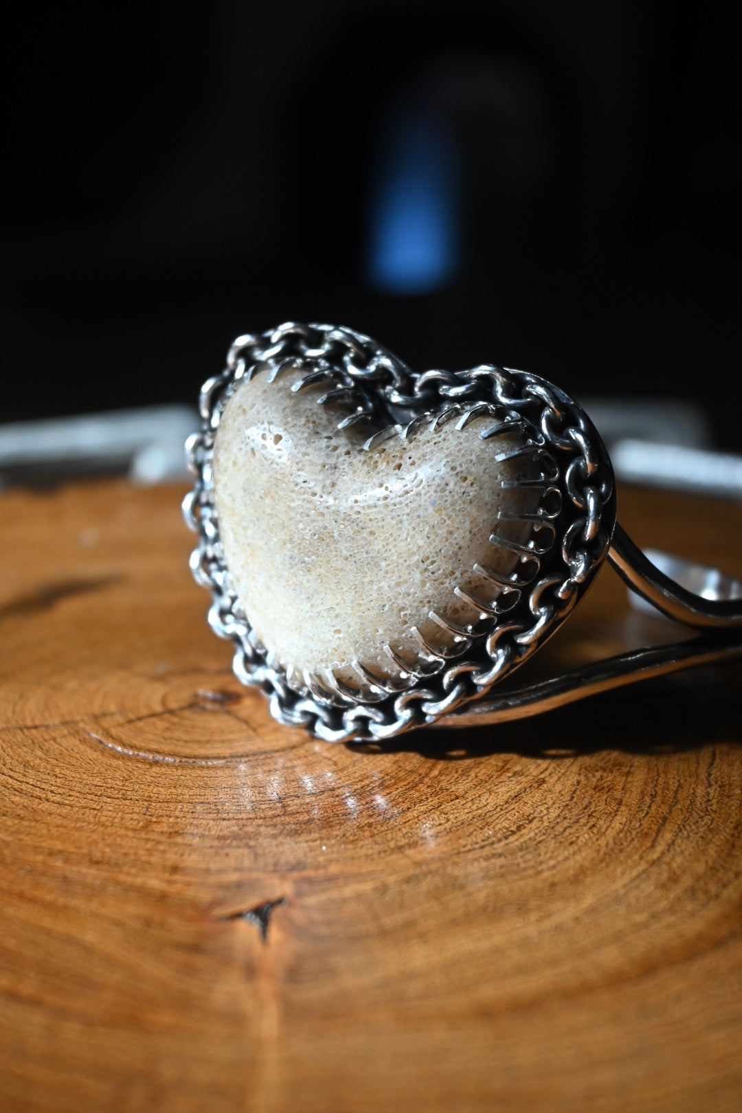 Heart Shaped Bone Bracelet