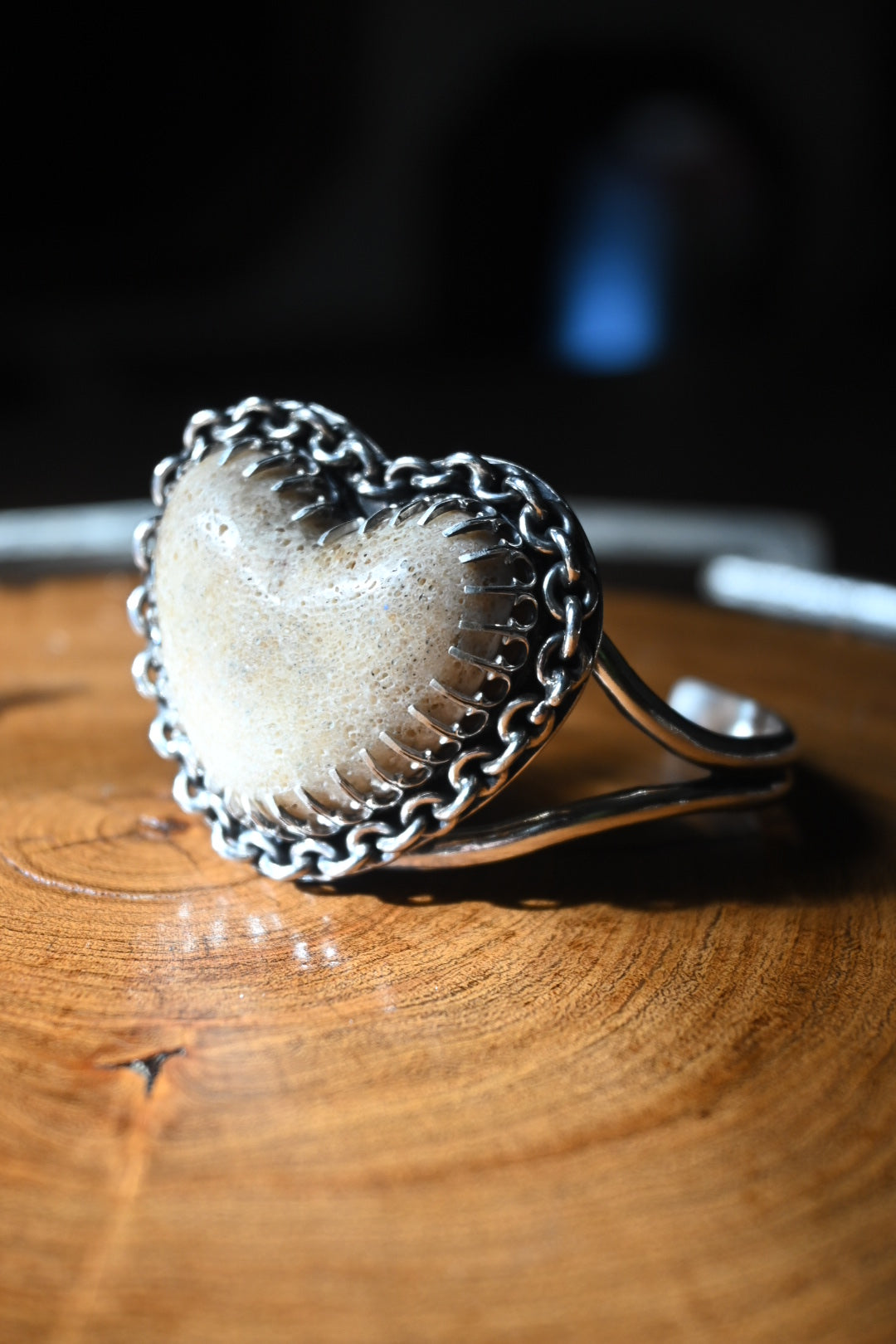 Heart Shaped Bone Bracelet