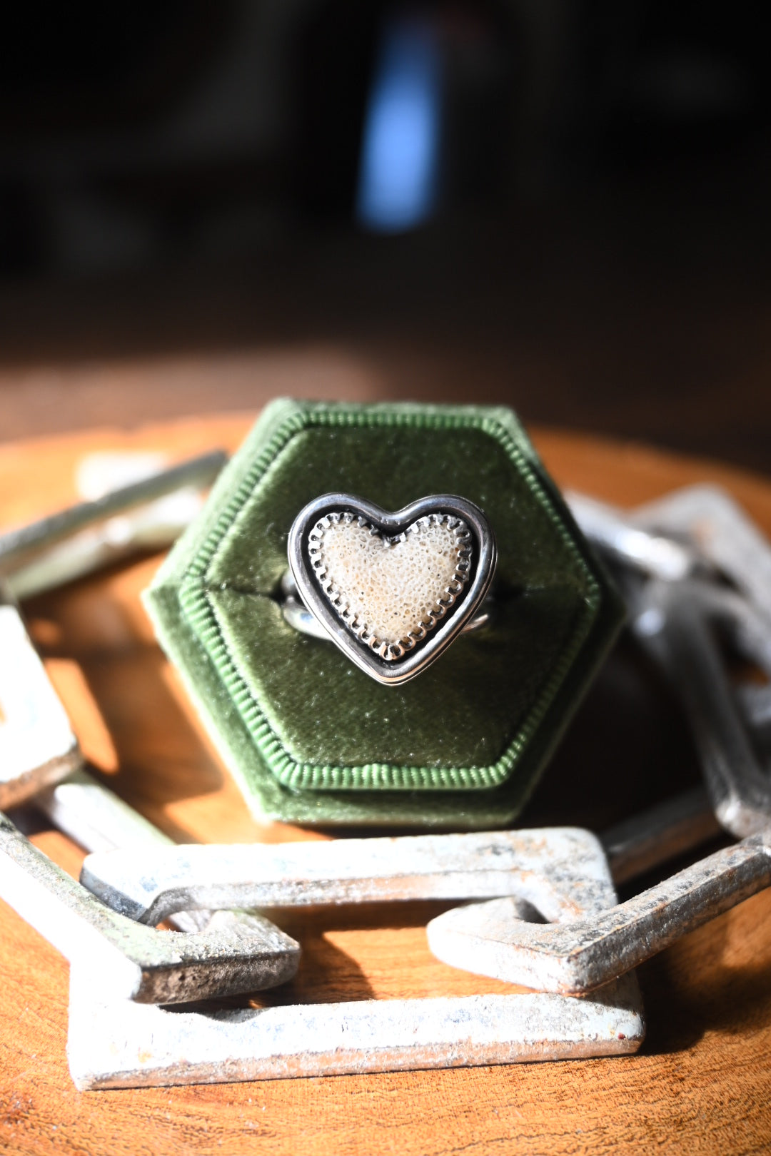 Heart Shaped Bone Ring