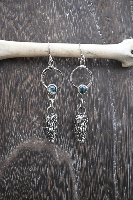 Morel Mushroom Earrings